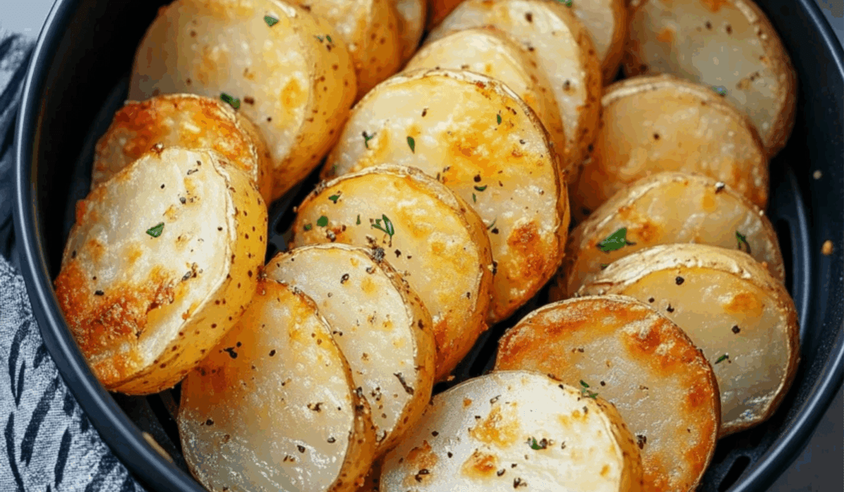 Crispy Air Fryer Sliced Potatoes