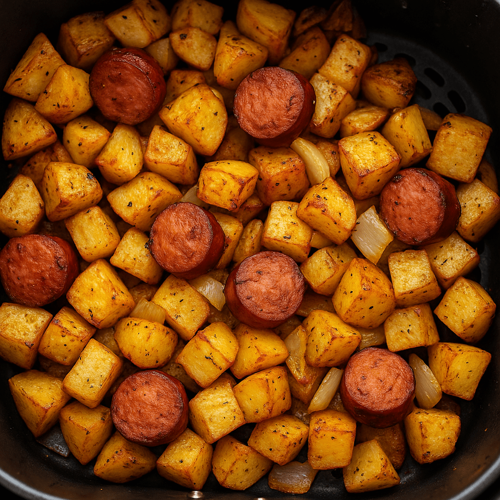 Air Fryer Sausage and Potatoes