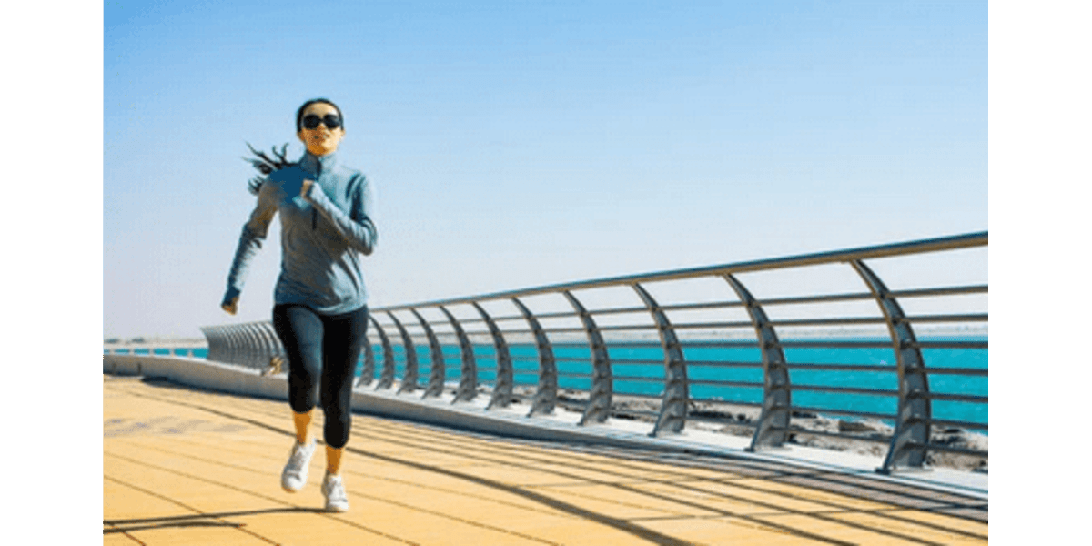 Running on The Boardwalk at The Beach Bliss