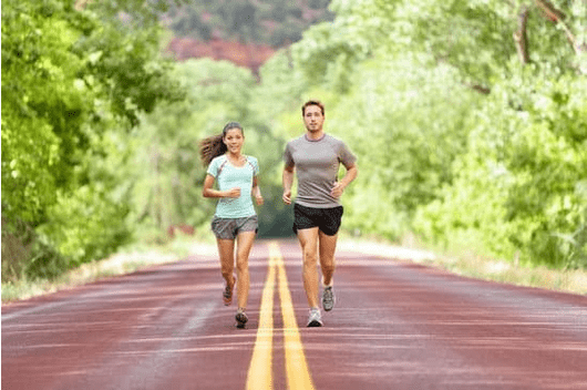 two runners