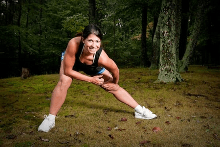 girl stretching
