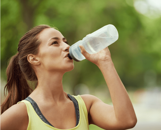 girl hydrating