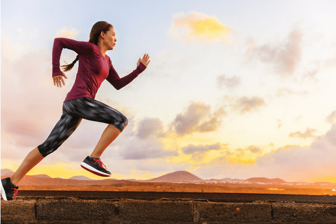 girl running