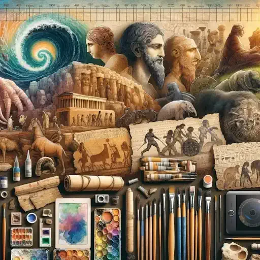 Tracing the Colorful Journey from Cave Paintings to Digital Art