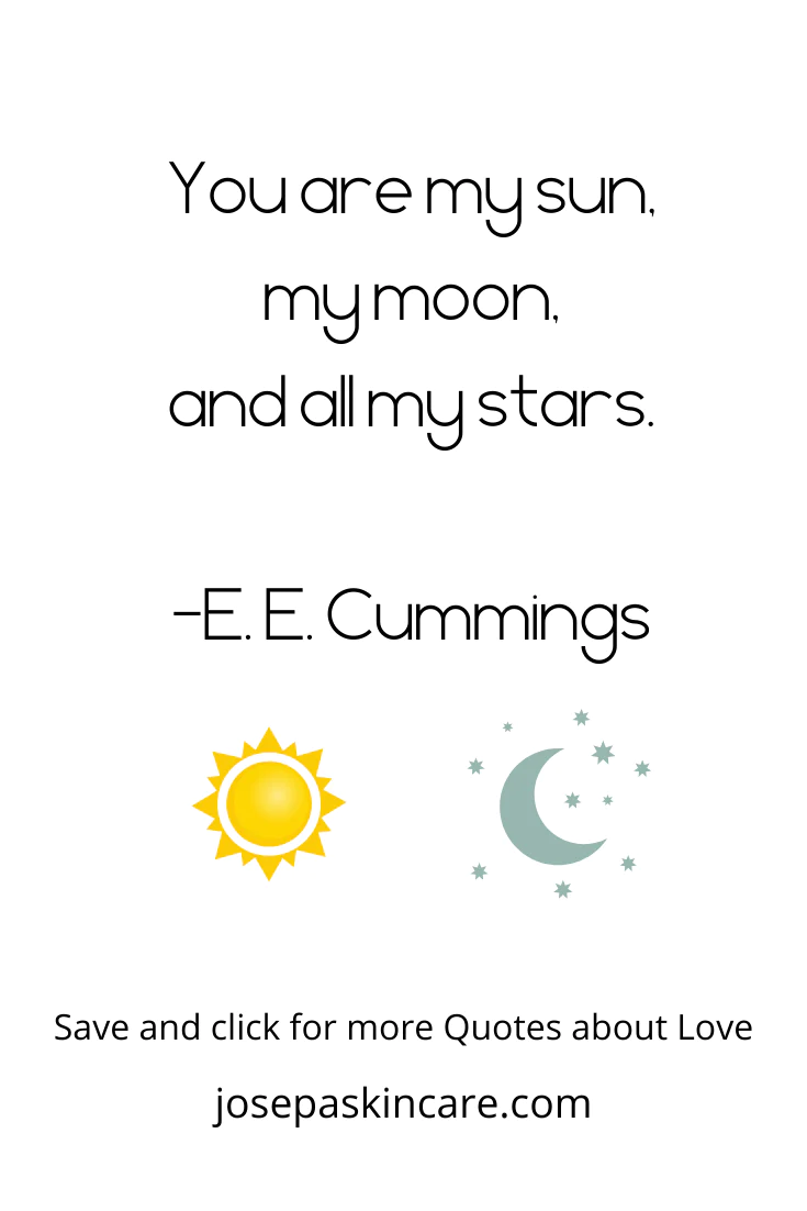 you are my sun my moon and all stars. - E.E. Cummings