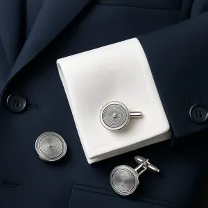 Upgrade your look effortlessly with stylish silver cufflinks that make a statement