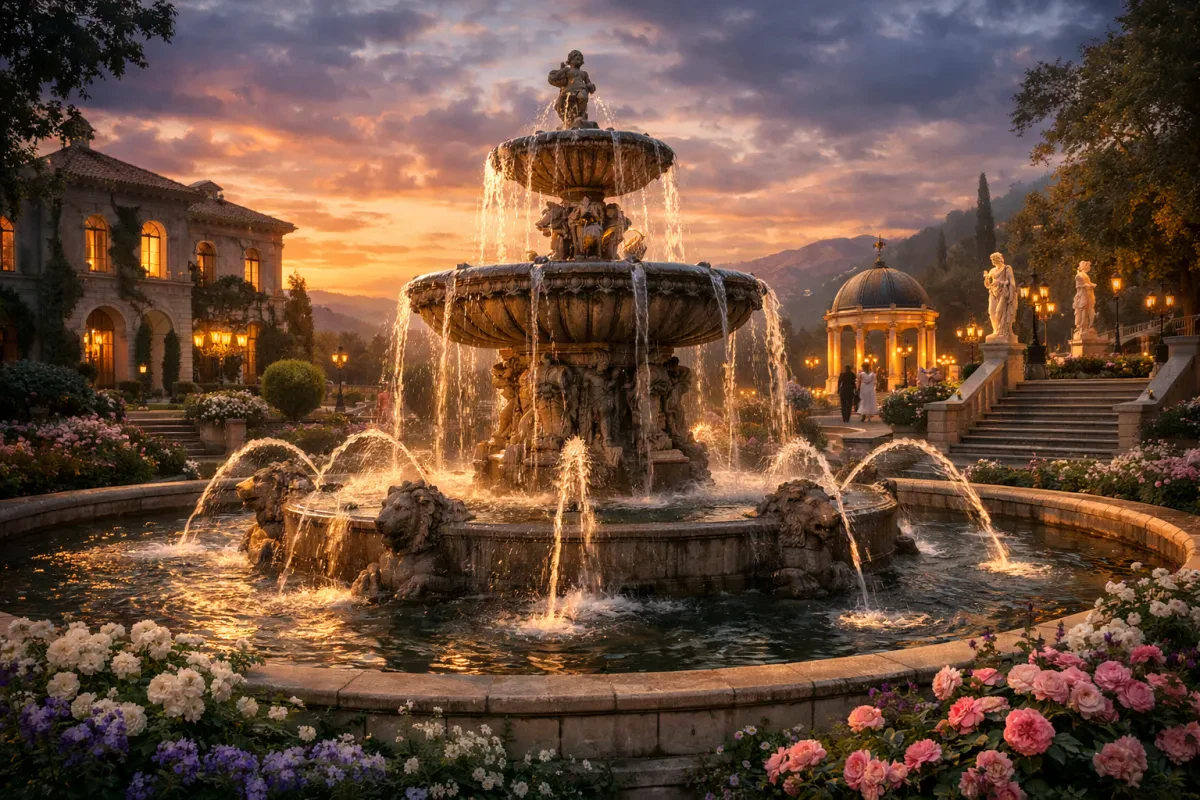 Stunning Garden Fountains in Movies You’ll Love