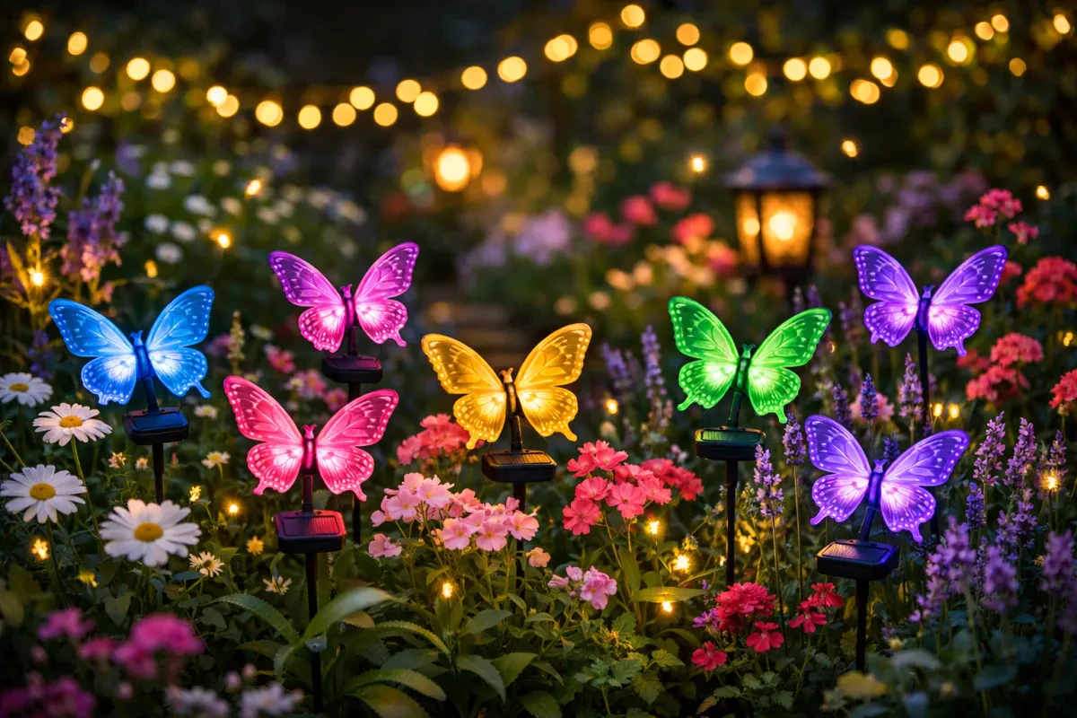 Enchanting Solar Butterfly Lights for Your Garden