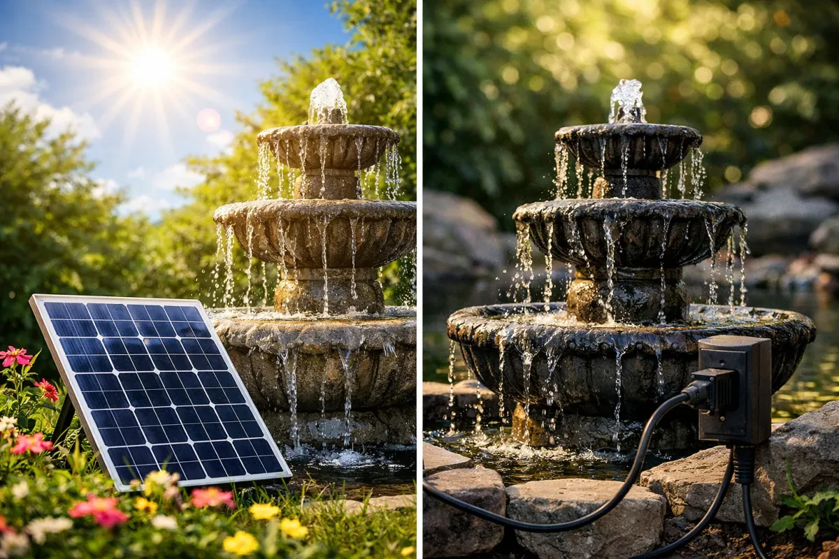 Solar vs Electric Water Fountains: Which Wins?