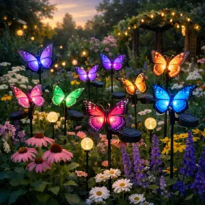 Illuminate your garden with enchanting butterfly lights that charm and delight