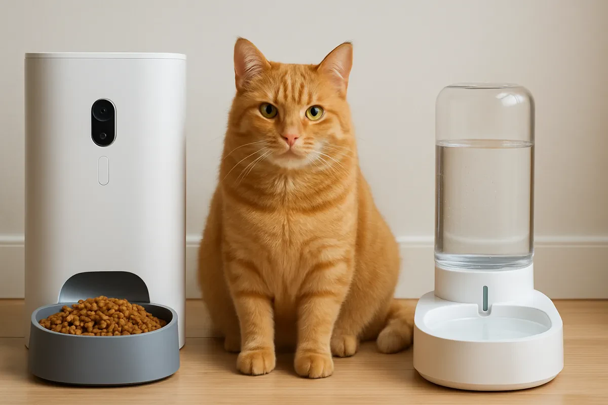Convenient Smart Feeder and Water Dispenser for Cats