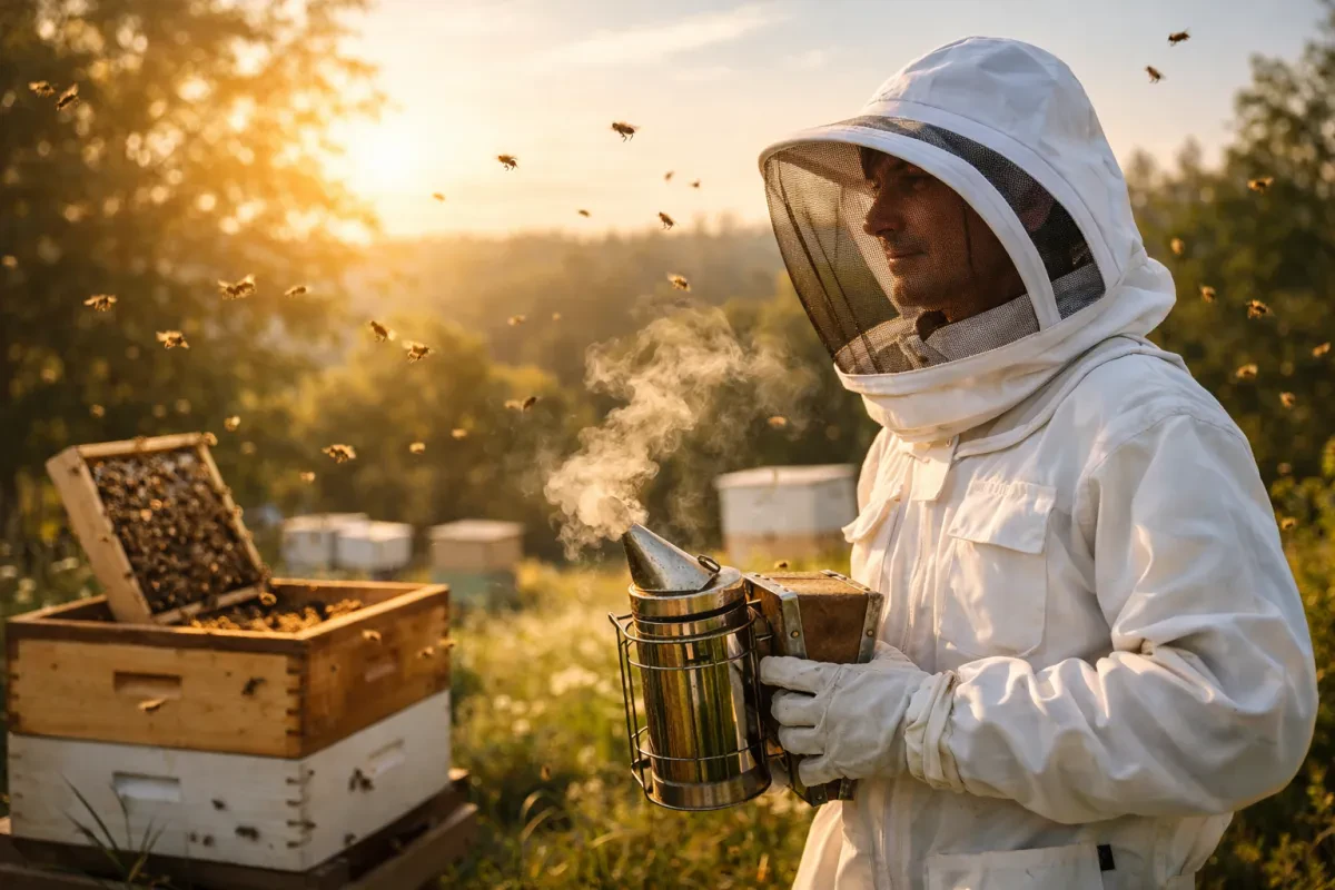 Stay Protected in an AGS Lightweight Beekeeping Suit