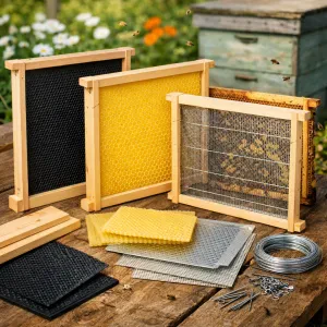 Find the right materials for your beehive frames with this simple guide