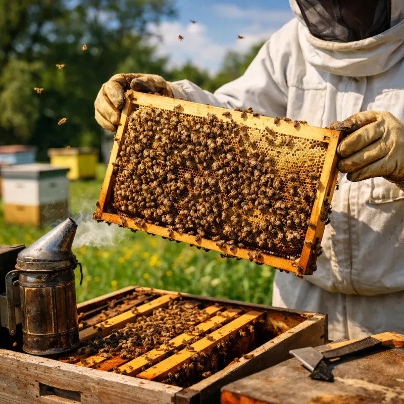 Discover how often to check your beehive for happy and healthy bees
