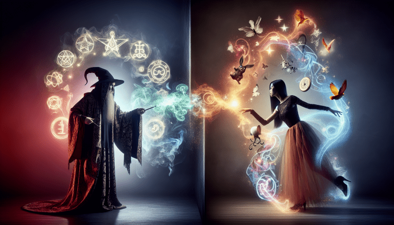 Diving into the enigmatic differentiation between magick and magic to shed light on the mystery