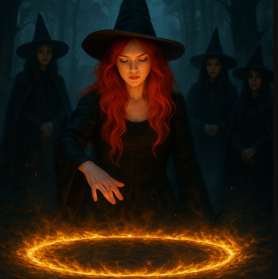 Casting a circle for wiccan witchcraft