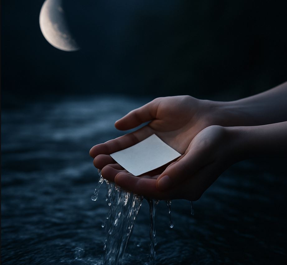 Remove something unwanted ritual by running water (waning moon release)