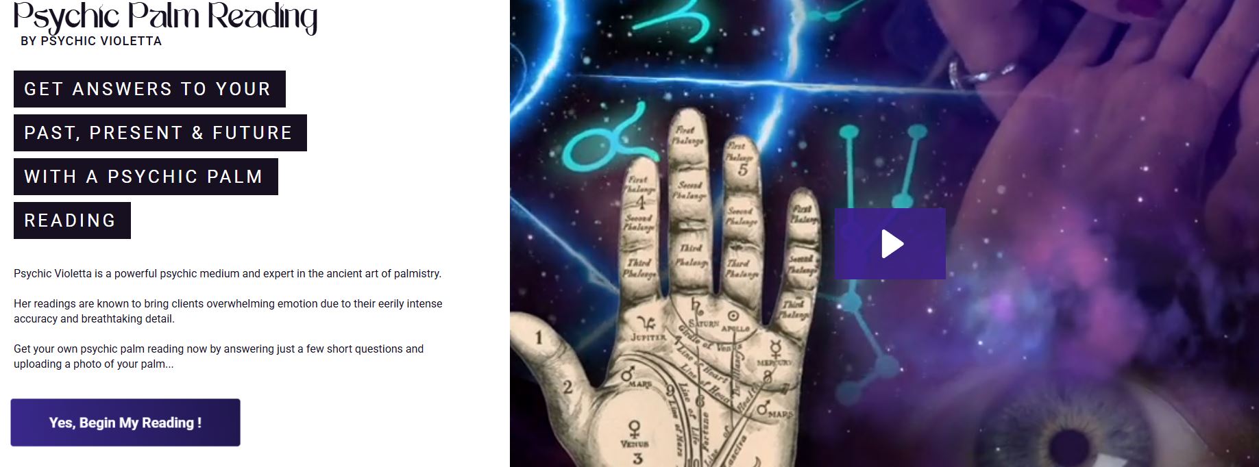 Psychic Palm Reading