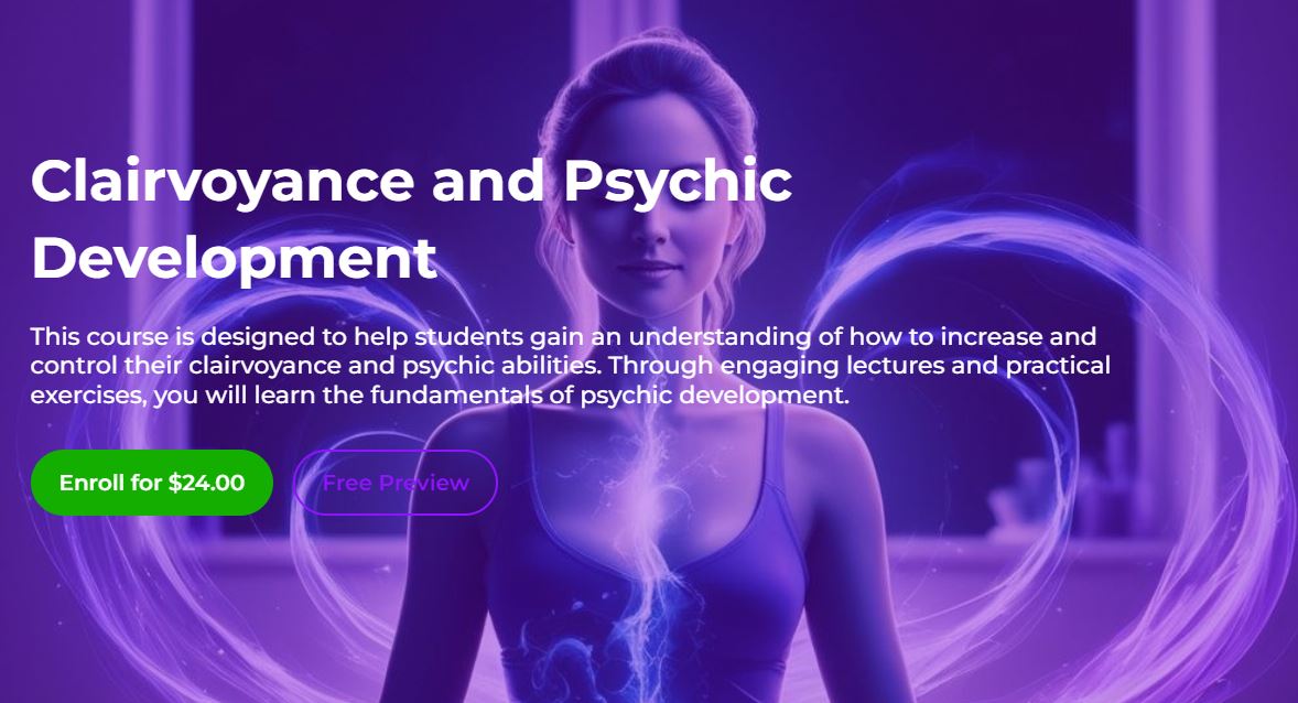 Clairvoyance And Psychic Development Online Course