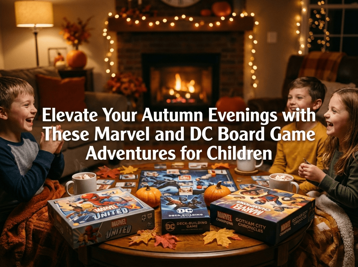 Elevate Your Autumn Evenings with These Marvel and DC Board Game Adventures for Children