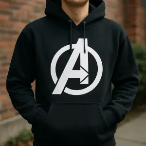 Cozy up in style with your favorite superhero logo