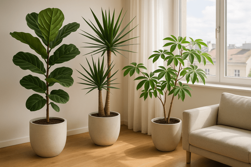 Discover the perfect tall indoor plants to brighten your space and how to care for them