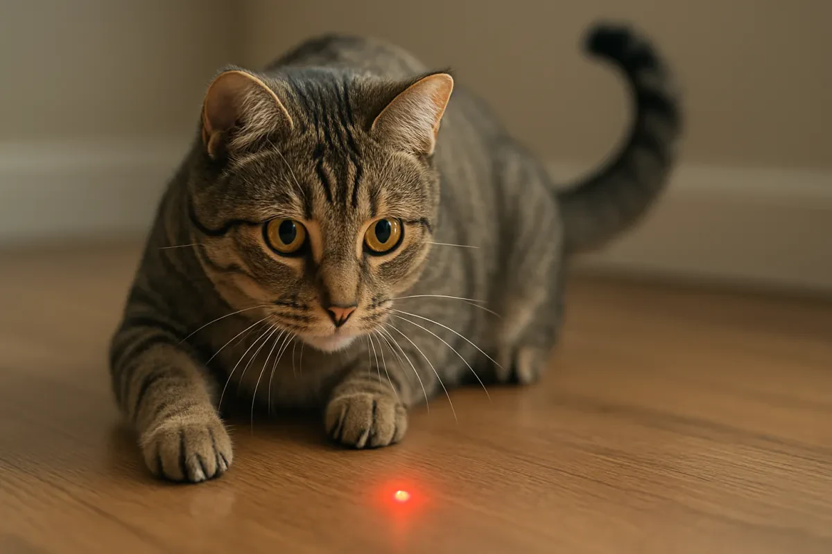 Exciting Laser Playtime for Your Curious Cat