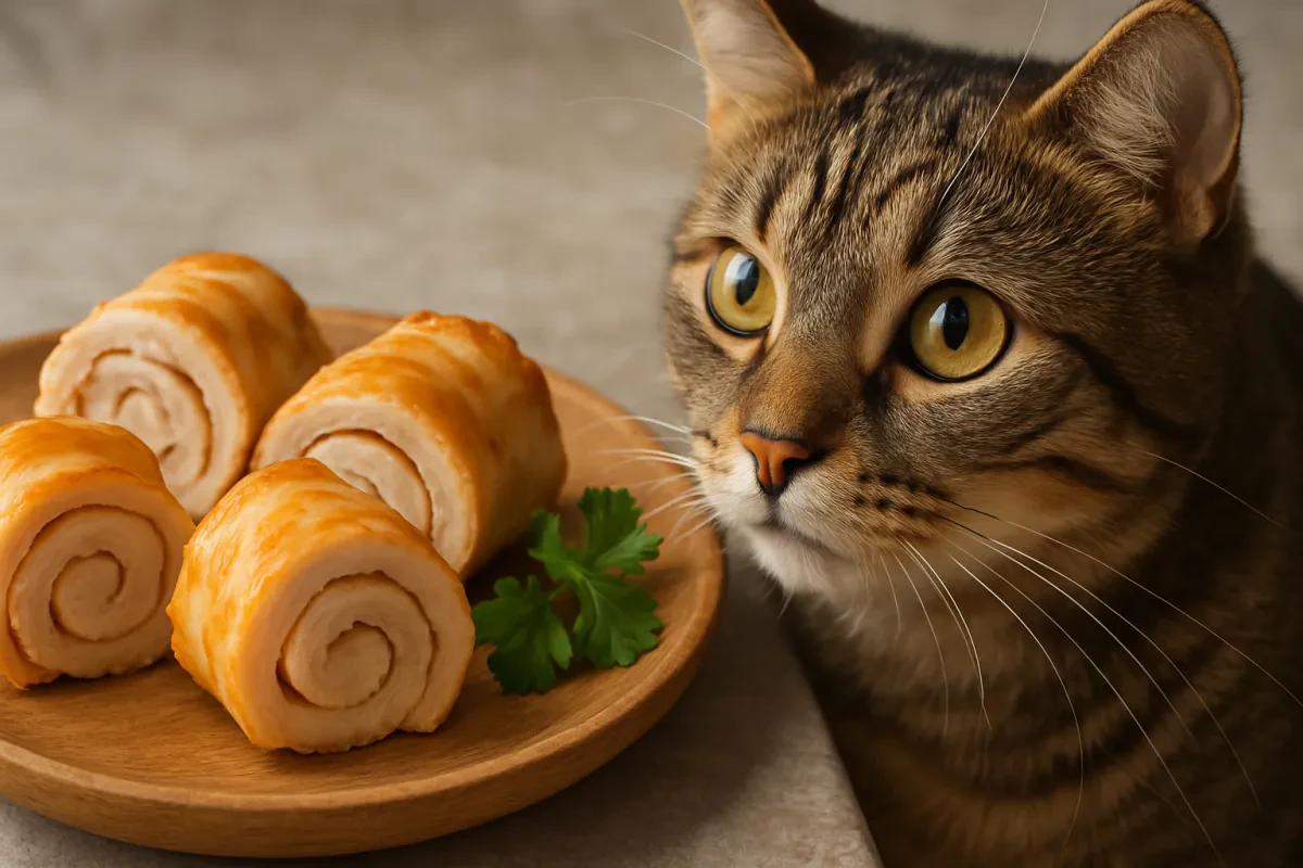 Delicious Chicken Rolls Your Cat Will Love