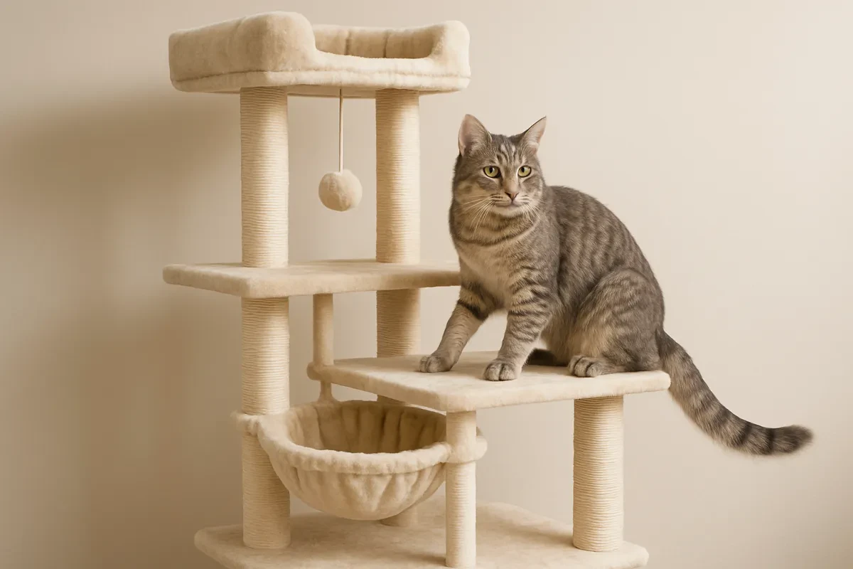 Ultimate Cat Tree with Hammock and Scratching Posts