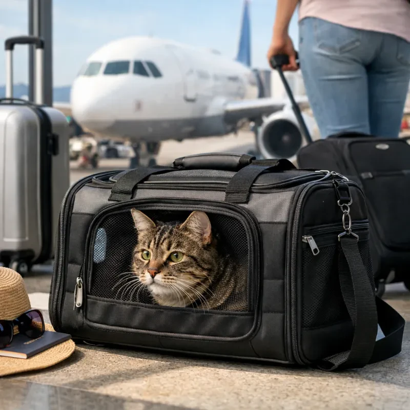 Get your furry friend ready for an adventure with a carrier that's safe and comfy for air travel