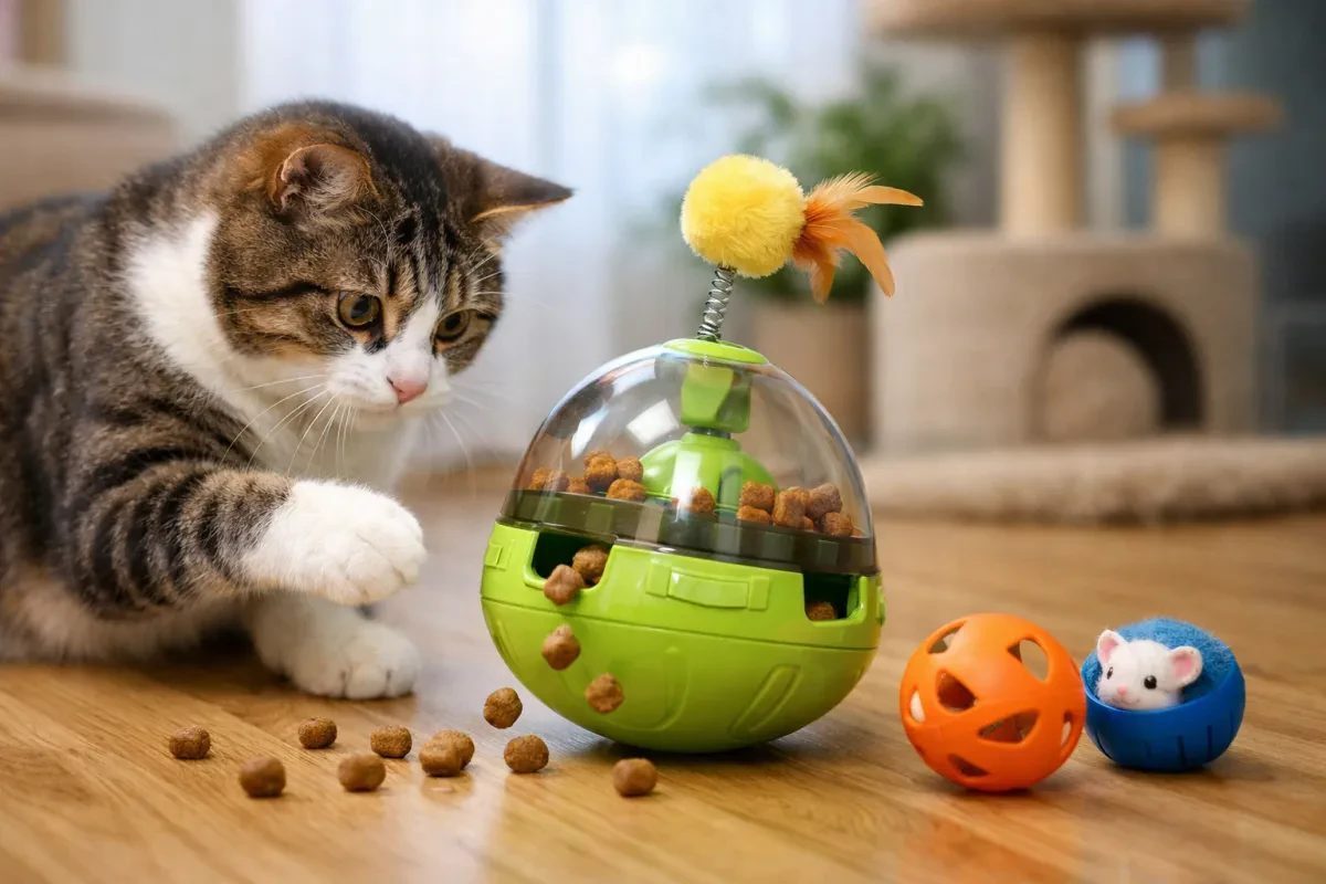 Engaging Cat Treat Toy for Fun Feeding