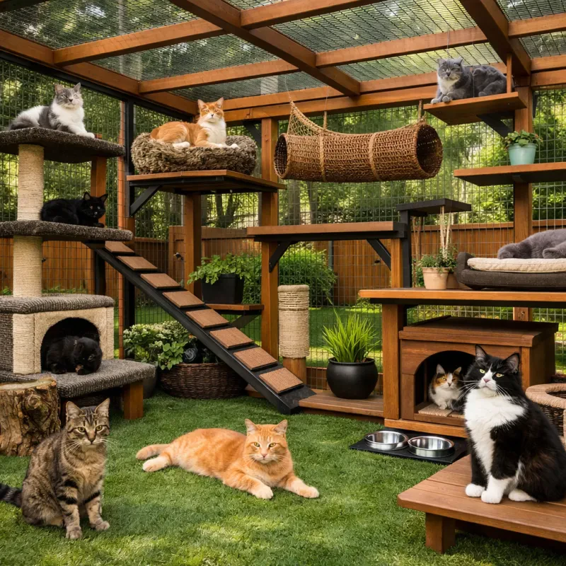Give Your Cats a Safe and Fun Space to Roam and Play Outside