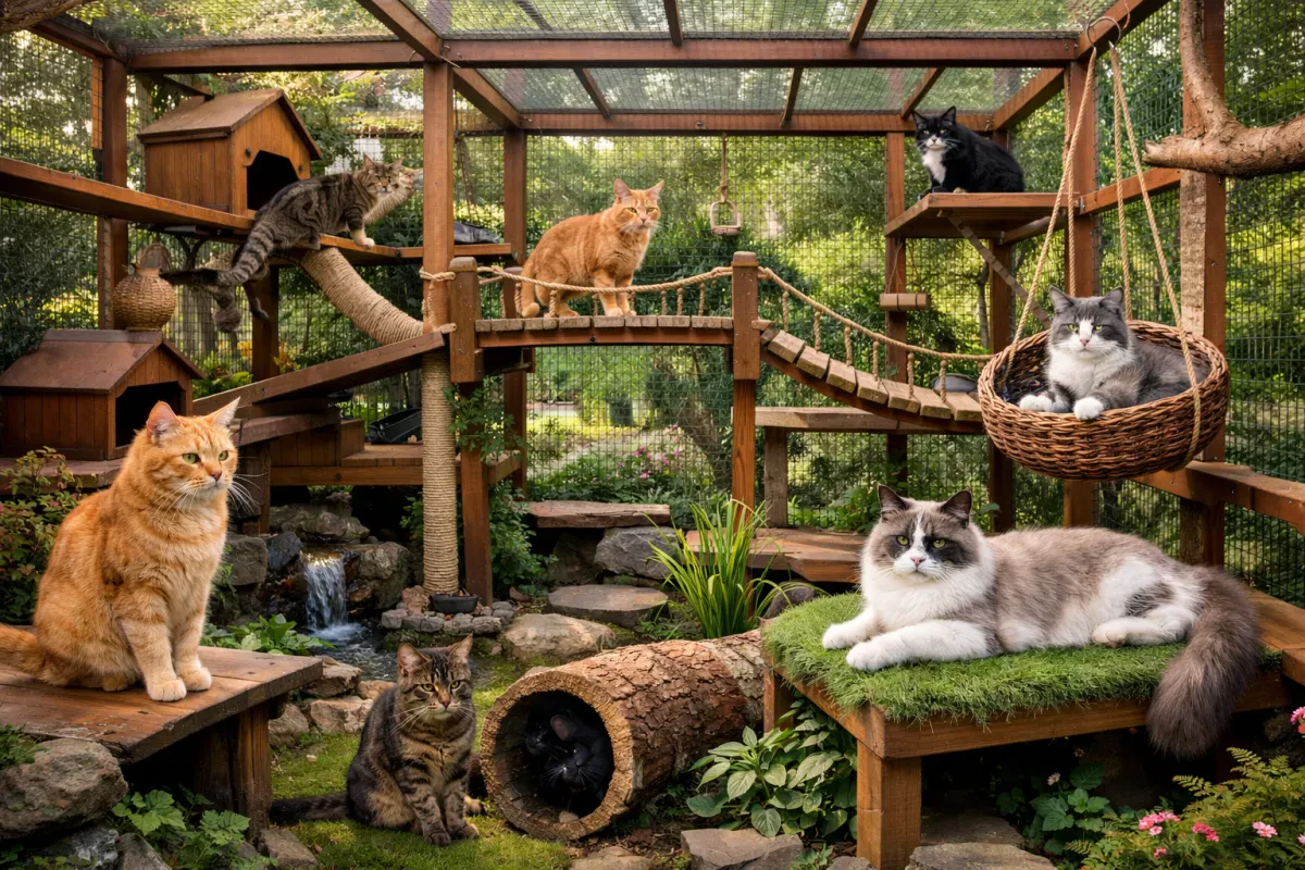 Ultimate Large Outdoor Cat Enclosure Catio Guide