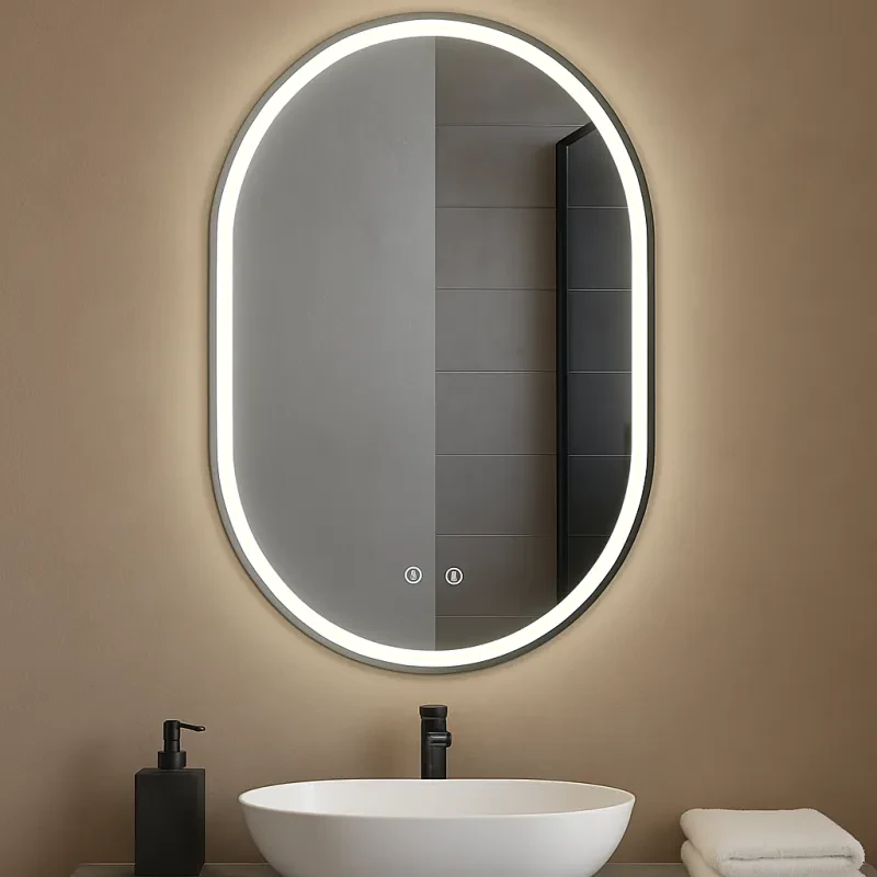 Upgrade your bathroom with this sleek mirror that keeps fog away and lets you adjust the lighting to match your mood