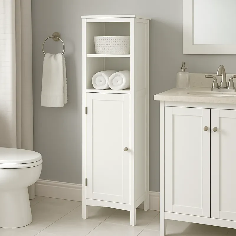 Discover how this sleek cabinet can transform your bathroom space