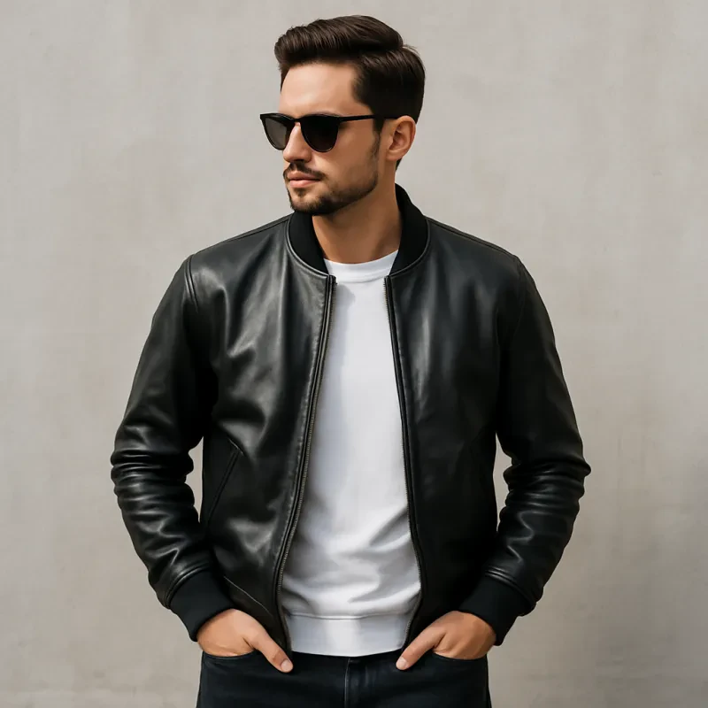 The Legacy of the Black Leather Bomber Jacket