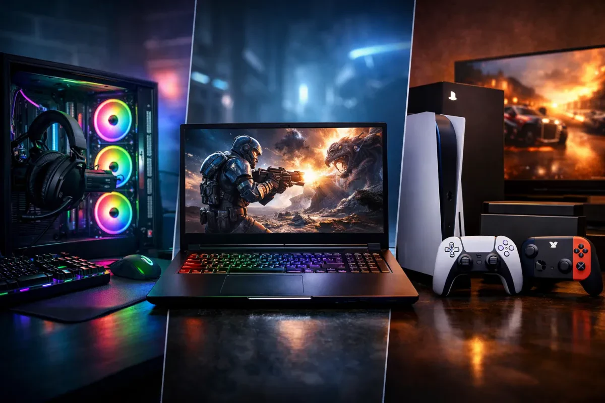 Choosing Between Gaming Desktops Laptops and Consoles