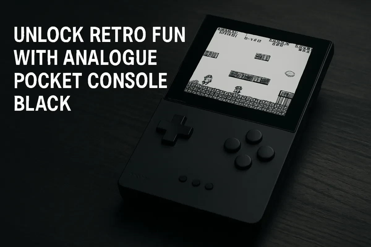 Unlock Retro Fun with Analogue Pocket Console Black