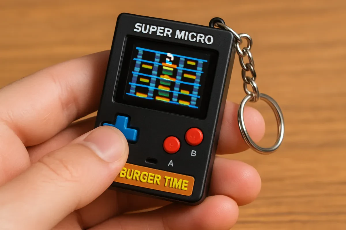 Grab Your Super Micro Burgertime Keychain Gamer