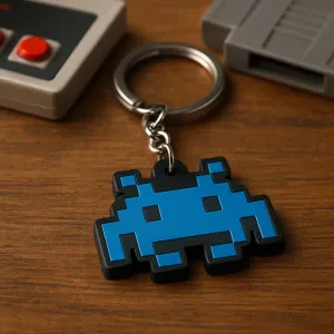 Show off your love for classic gaming with this fun keychain