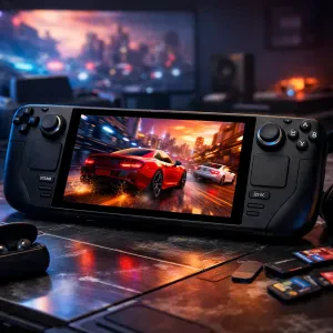 Experience top-tier gaming on the go with vibrant graphics and plenty of storage