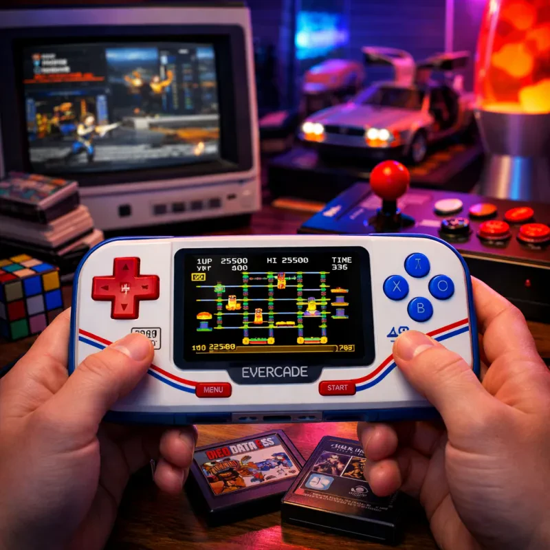 Discover the joy of classic gaming on the go with Evercade's retro collection
