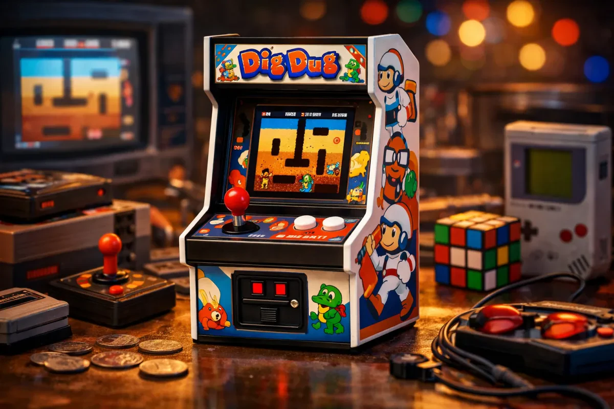 Dig Dug Mini Arcade for Retro Gaming Fans