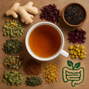 Discover the best teas to help soothe your tummy and keep things moving