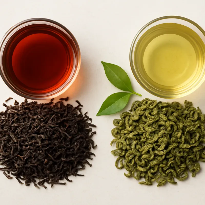 Discover the unique perks of black tea and green tea for your health and wellness