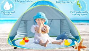Keeping your baby safe and comfortable at the beach with a beach tent