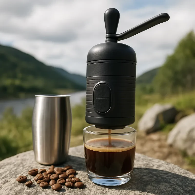 Enjoy fresh coffee on the go anytime and anywhere
