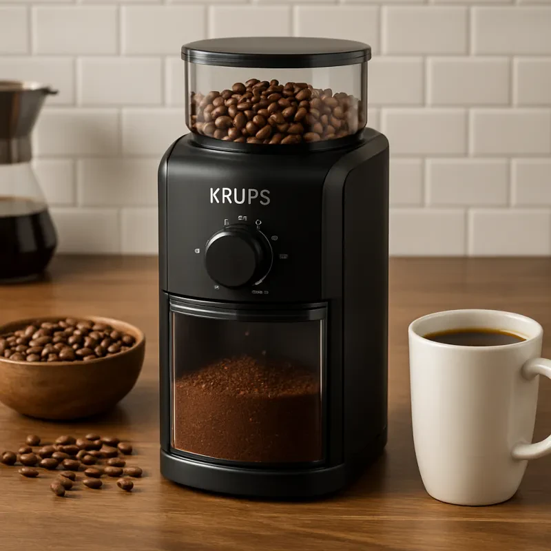 Get the perfect grind for your coffee every time with this reliable grinder