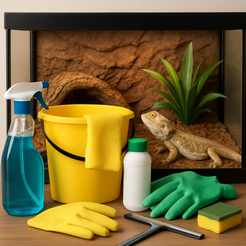 Simple ways to keep your reptile’s home clean and healthy