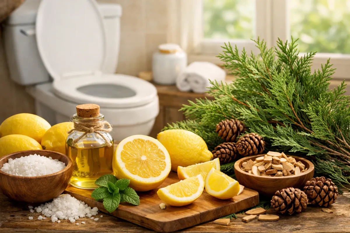 Freshen Your Toilet Naturally with Lemon Cedar
